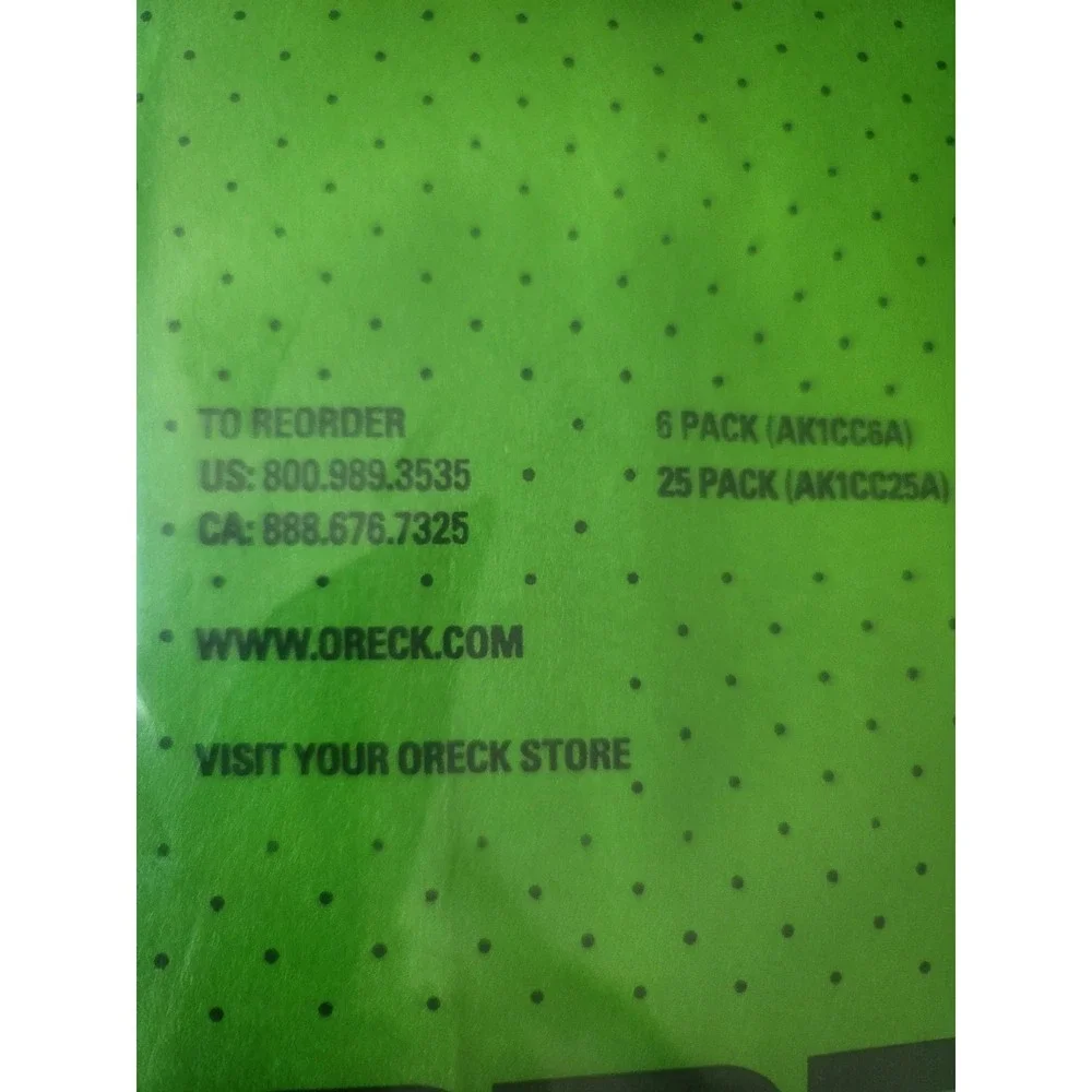 NEW Oreck CC +SaniSeal Allergen Filtration 4 Bag Replacements AK1CC6A Vacuum